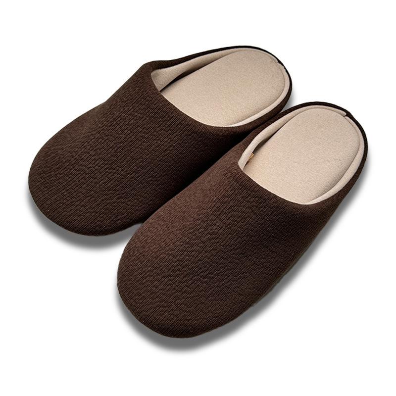 Autumn and winter cotton slippers women's new indoor home keeping warm, silent, non-slip and cold-proof bag head floor cotton shoes men