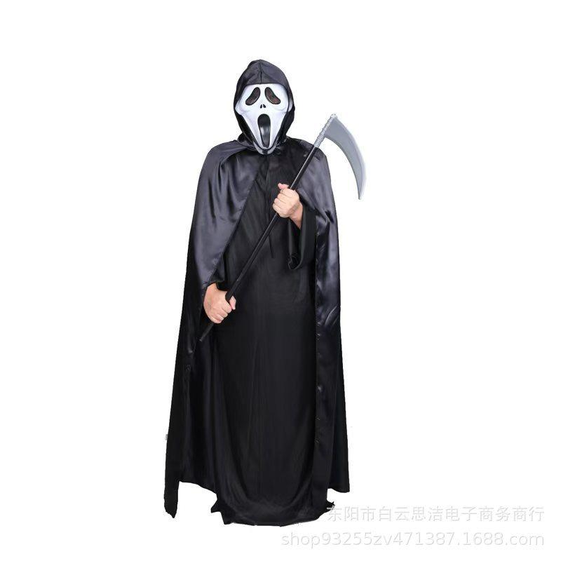 Halloween Cape Type Cape, Vampire Satin Adult Children Hooded Cape Cosplay Stage Outfit