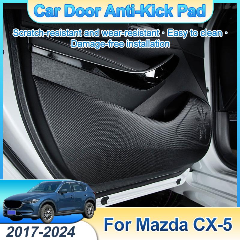 For Mazda CX-5 CX5 KF 2nd Gen 2017-2024 Car Door Anti-Kick Pad Anti-Scratch Mat Protection Sticker Auto Accessories