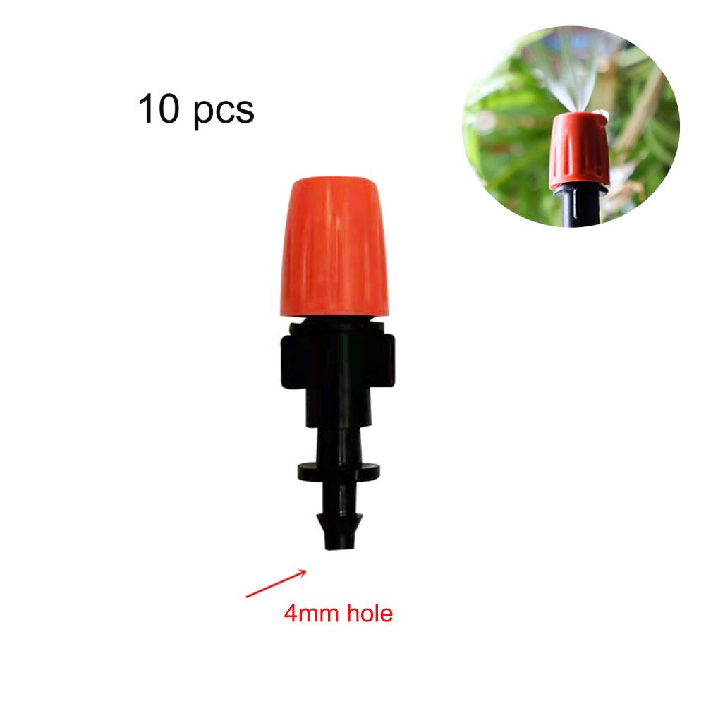 10pcs Atomizing Nozzle Drippers, Adjustable Garden Irrigation Nozzle, Micro Auto  Irrigation System Garden/Roof Cooling Nozzle