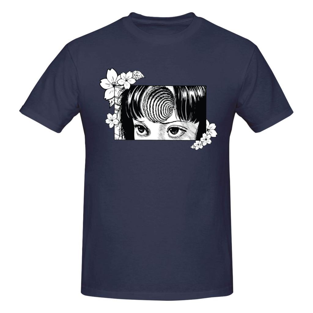 Unisex Junji Ito Trendy T Shirt Streetwear Oversized Oneck Cotton Sleeve Tshirts