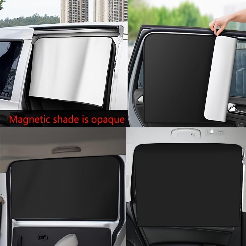 Tendalino Magnetico per Finestrino Auto Argento Titanio Tendalino Parasole per Finestrino Laterale Auto Pieghevole Copertura per Finestrino Laterale Auto, Protezione Privacy Oscurante