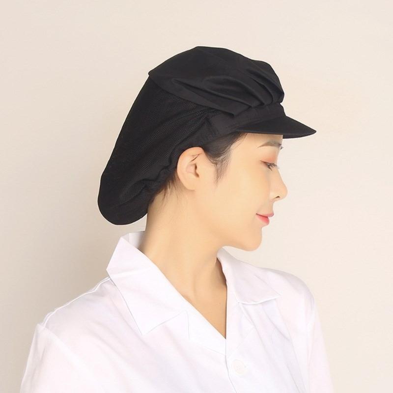 Restaurant Hotel Kitchen Bakery Cooking Cap Unisex Catering Work Hat Dust Proof
