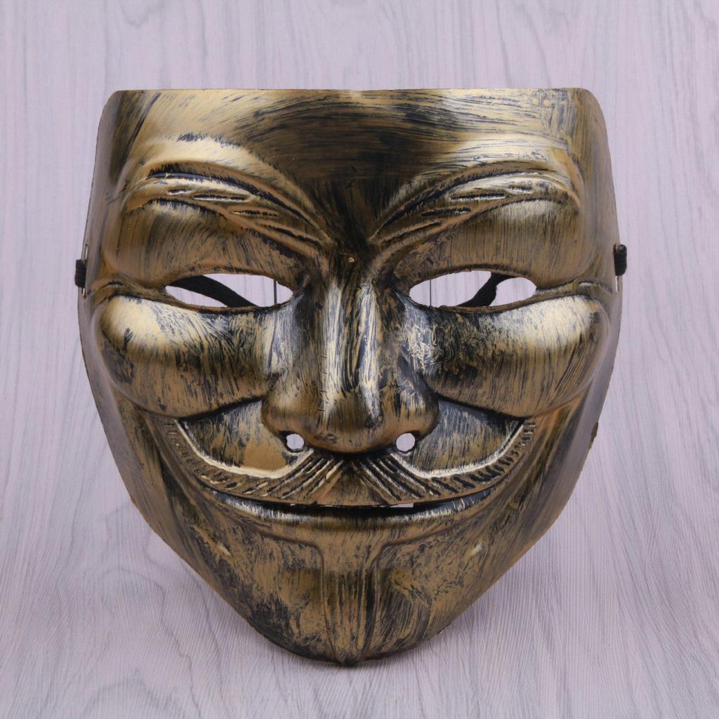 Halloween V Mask Masquerade Full Face Hacker Street Dance Mask for Men