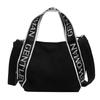 Casual Alphabet Canvas Bag Women's 2025 Summer New Shoulder Bag Trendy Versatile Student Class Tote Bag