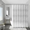 Durable EVA Waterproof Shower Curtain with Hooks Translucent Toilet Curtain No Drilling Mold-proof Door Curtain Bathroom
