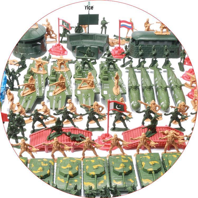 Children's 5cm Soldier Set Military Model War Game Sand Table