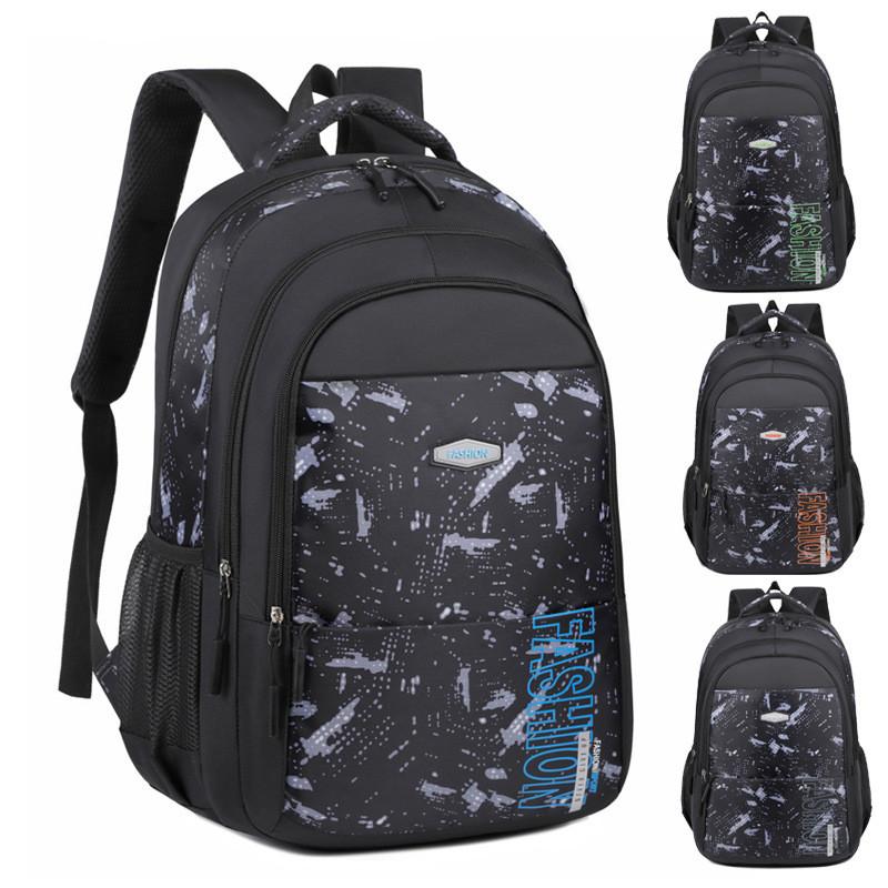 Backpack Oxford Breathable Laptop Compartment Curved Straps Unisex School Travel
