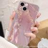 Pink Marble Pattern for iPhone11/12/13/14/15promax Mobile Phone Case Apple 16 Protection 17