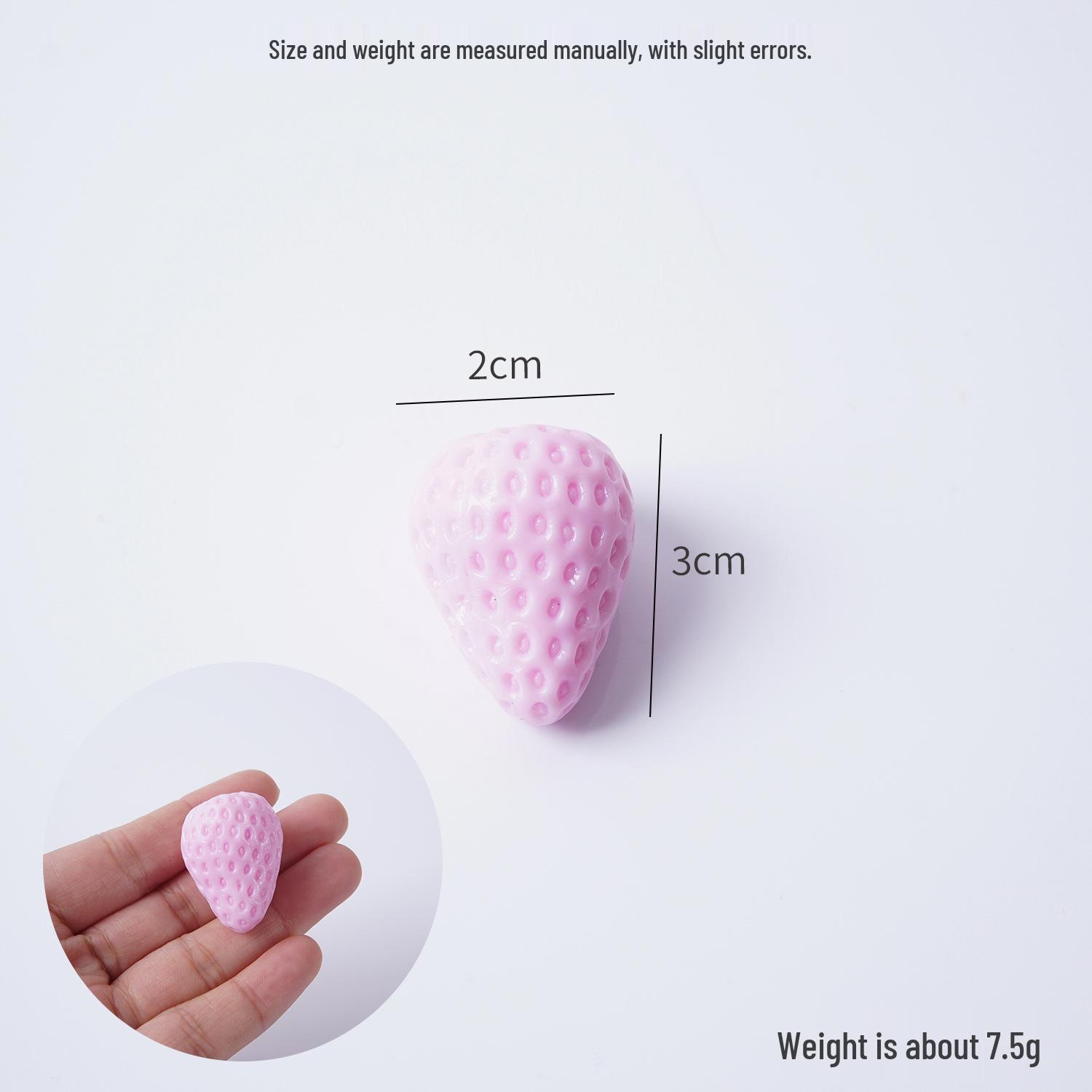 PVC Simulation Green Strawberry Miniature Food Toy for Photography & Film Props