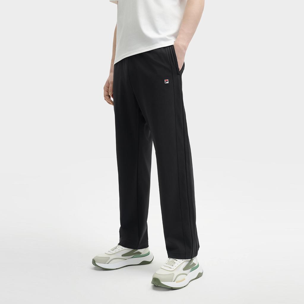 Fila Heritage Simple Versatile Comfortable Solid Color Cool Casual Pants Men Pants Black F11M528605F-BK