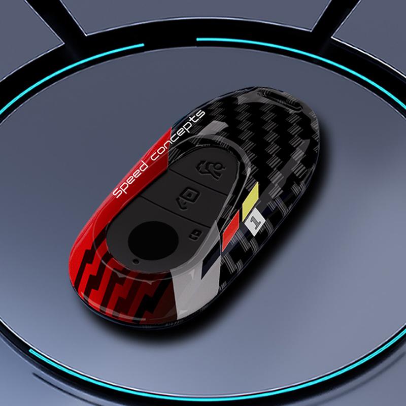 New ABS Car Key Case Cover Shell For Mercedes Benz C E S Class GLC W206 W223 W214 E300 C260 C300 S450 S500 S400 Fob Accessories