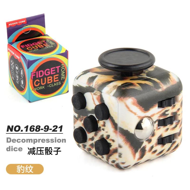 Solid Color Fidget Decompression Dice for Release Stress Autism Anxiety Relieve Adult Kids Stress Relief Anti-Stress Fidget Toys