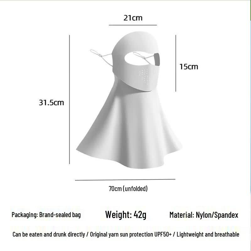 Guteng Drinkable UV Protection Ice Silk Face & Neck Mask (2-Pack)