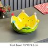 with Food Forks Salad Bowl Large Capacity Dessert Storage Plate Ceramic Fruit Plate  Dinnerware