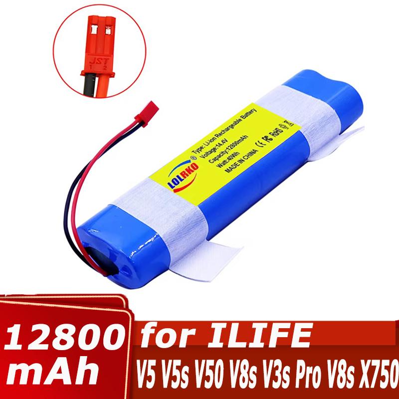 14.8V Battery 6800mAh 12800mAh Lithium Battery for ILIFE V5 V5s V50 V3 Plus V3s Pro Robot Vacuum Cleaner Ilife V5s Pro Battery