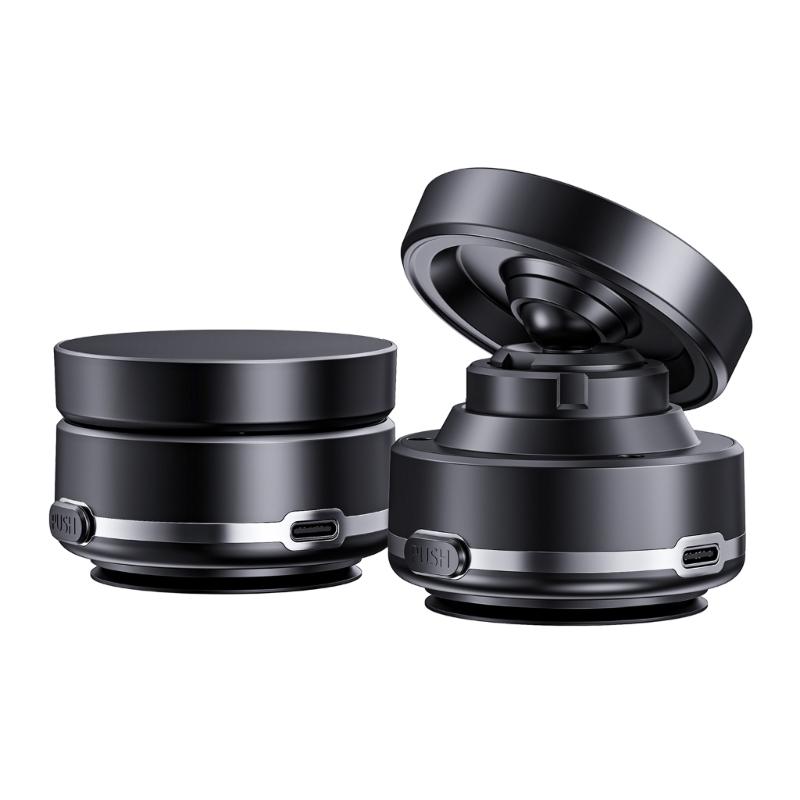 Electric Vacuum Magnetic Suction Phone Bracket with Strong Suction Cup for Navigation Driver Passenger Easy Installation