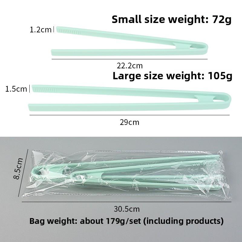 Silicone Kitchen Food Clips Non-stick Safe for Steak Grilling Barbecue Clamp for Cooking Vegetables Meat Bread Utensils