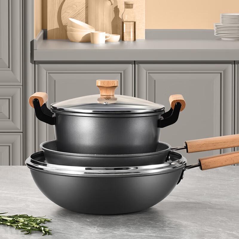 KOBACH Maifan Stone 3-Piece Cookware Set