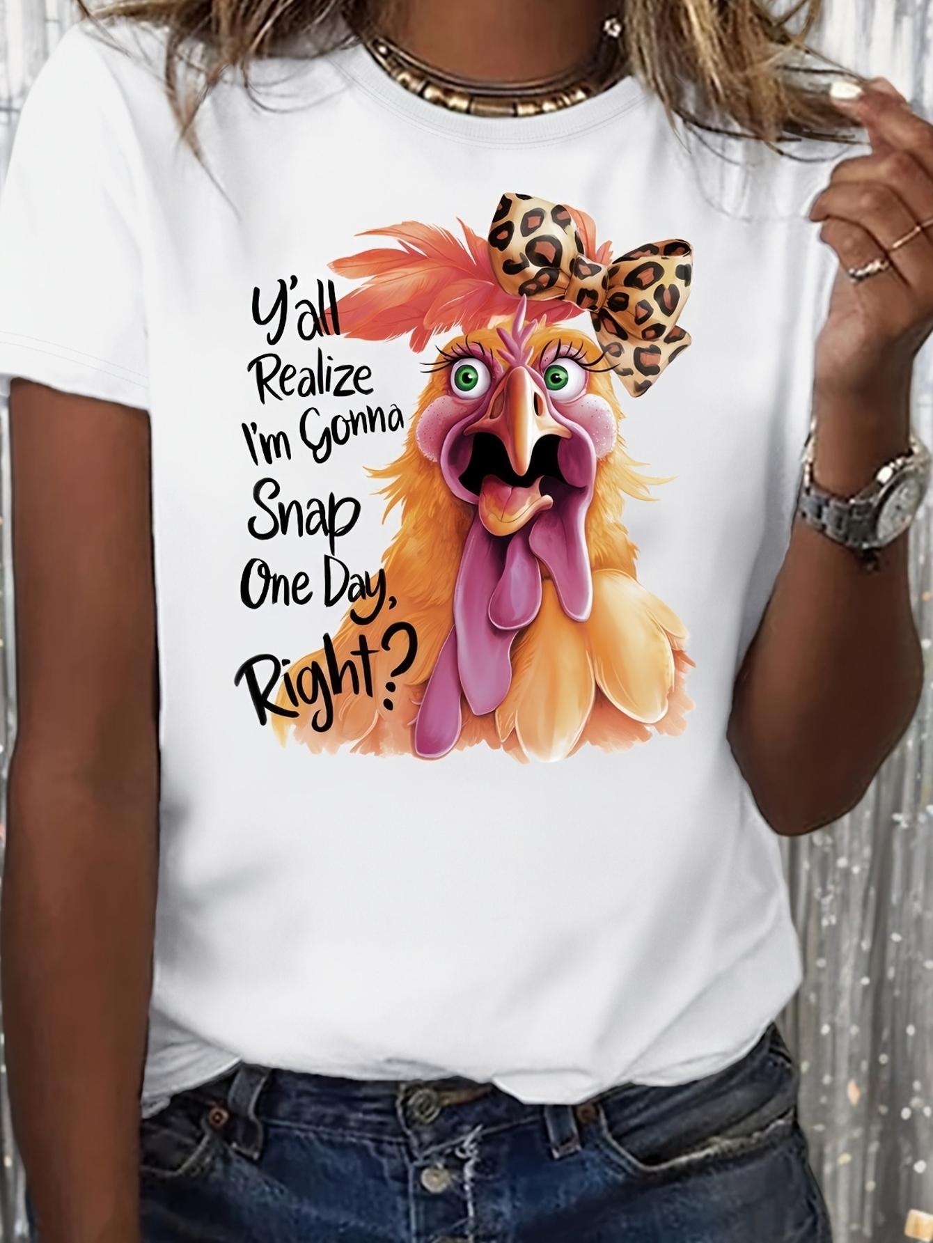 Funny Turkey Y all Realize I m Gonna Snap Graphic T-shirt XL