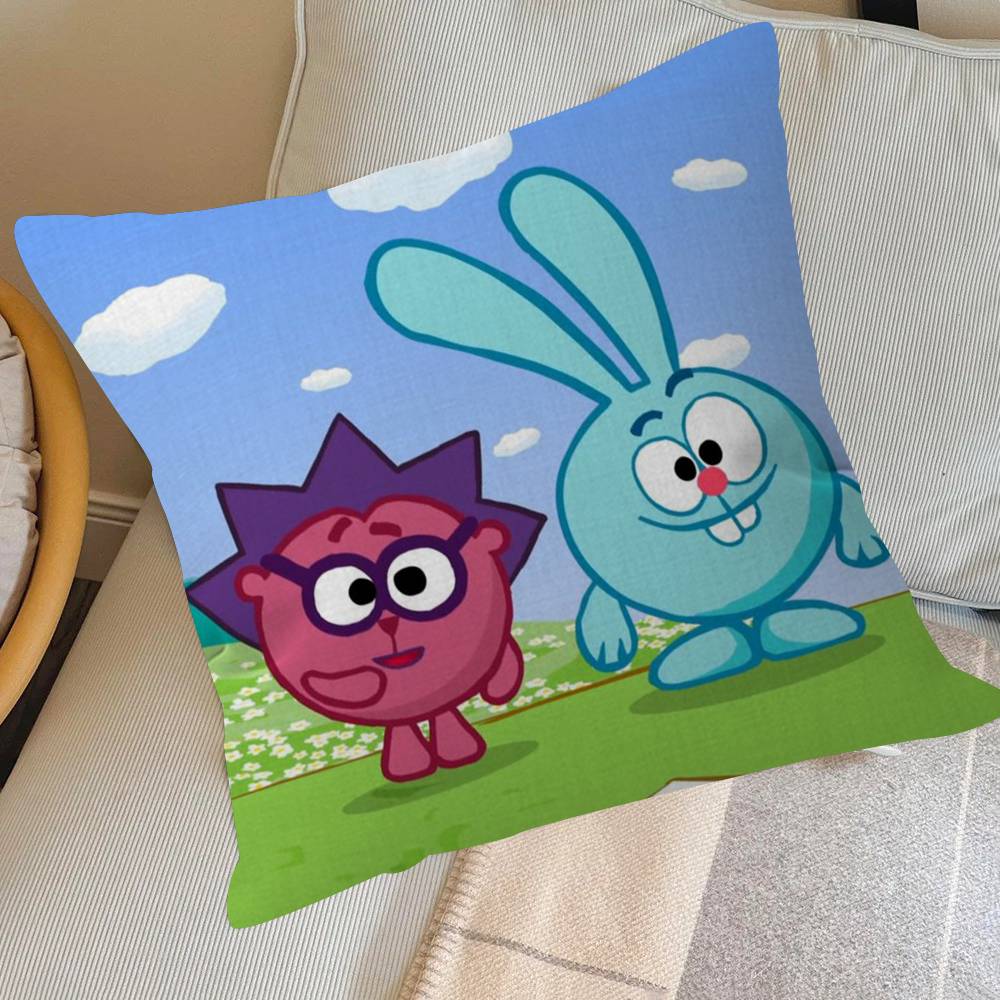 Anime Smeshariki carino Cuscino Copricuscino Federa Soggiorno Divano Arredamento Casa Personalizzato