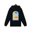 Unisex Trendy European & American Loopback Hooded Sweatshirts - Autumn/Winter, Featuring Loose Casablanca Style