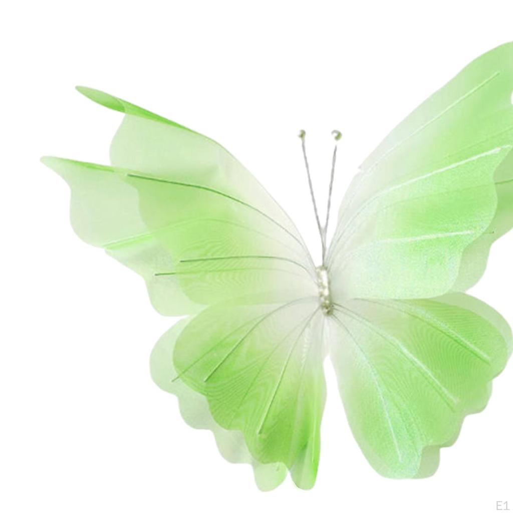 Yarn Artificial Butterfly Decoration 3D Hanging Wall Photo Props for Aisle