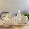 New Christmas English Letter Ornament Decoration Cement Gypsum Mold DIY Silicone Mold Christmas Atmosphere Decoration Wholesale