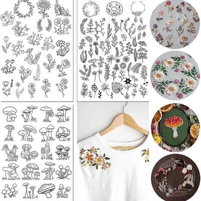 Bohemian Pattern Water Soluble Stabilizer DI Y Handmade Crafts Embroidery Stick And Stitch Embroidery Paper Accessories