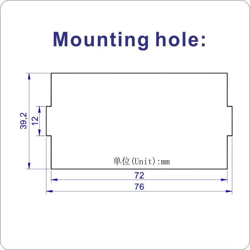 AC200mV/2V/20V/200V/500V AC Voltage Meter Power Supply DC or AC 8-12V Voltmeter Volt Panel Meter Voltage Indicator Tester