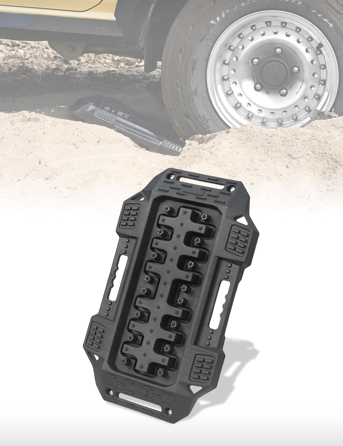 

AMWMORV Застрявший Автомобиль Спасение Тяговый Автомобиль Спасение Шина Грубый 10т Нагрузка Снежная Дорога 1 шт Доска, Внедорожная Доска, Рампа, Противоскользящий, Каменистый, Дороги,