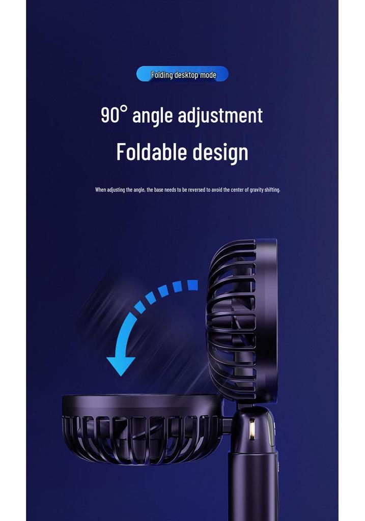 2023 Portable USB Handheld Fan with Foldable Digital Display & Aromatherapy, Rechargeable, Custom Logo Available