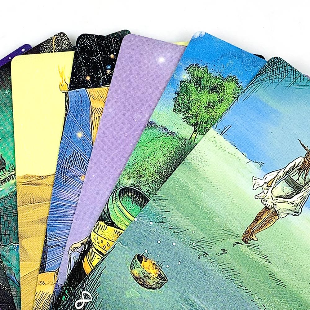 Blechdose Verpackung 78 Tarotkarten Schicksalsvorhersage Familienparty Spiel Halloween Weihnachtsspiele
