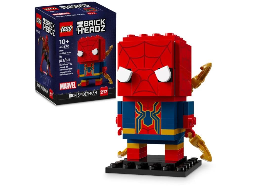 LEGO BrickHeadz Iron Spider-Man 40670 Spielzeugbausteine für Kinder ab 10 Jahren