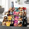 Name Custom Rihanna Savage Print Flannel Blanket High Quality Warm Comfortable Cover for All Seasons Perfect for Gifts Home Decor