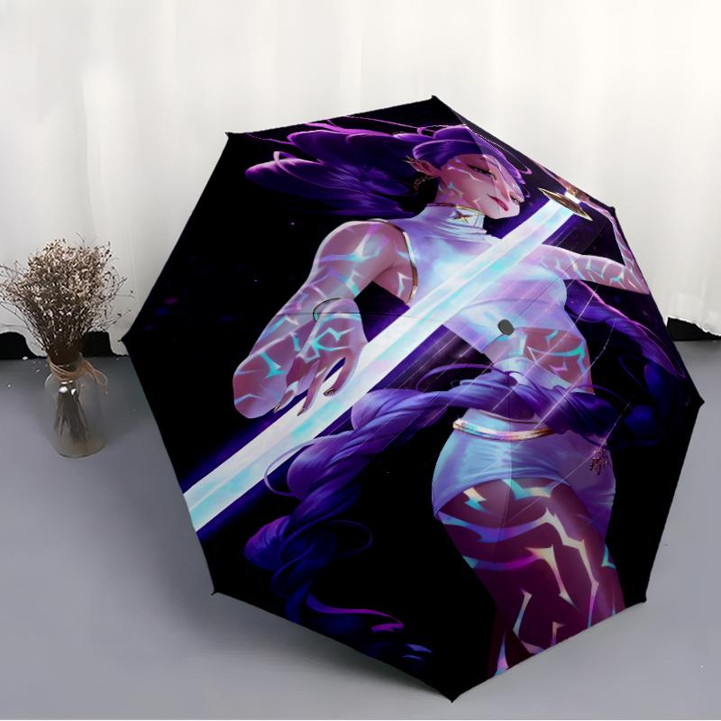 1pc KPop Demon Hunters RUMI3 Umbrella, Sun Protection, And UV Shielding. It Has Eight Sturdy Ribs for Outdoor Use And Perfect Gift