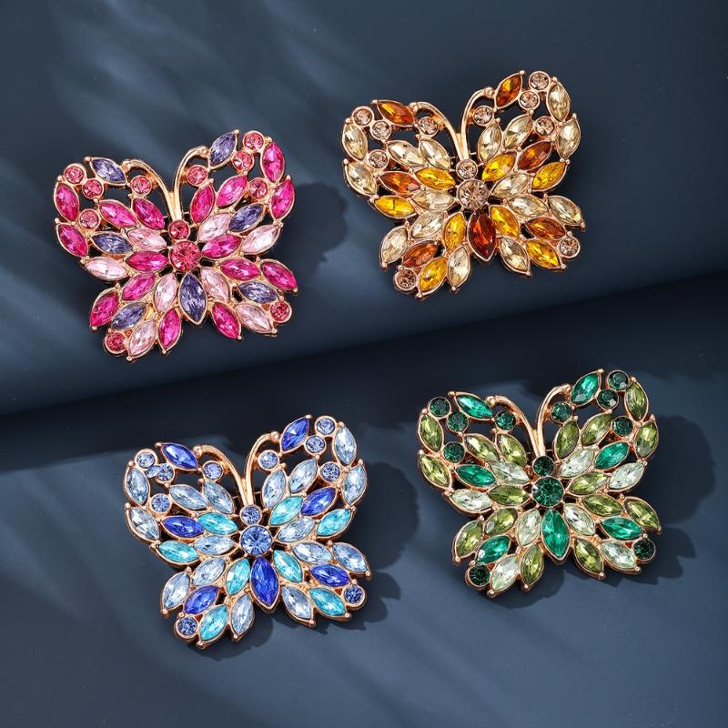 Butterfly Brooch Pin Luxury Women Party Accessories for Wedding Attire Elegant Jewelry Holiday Gift