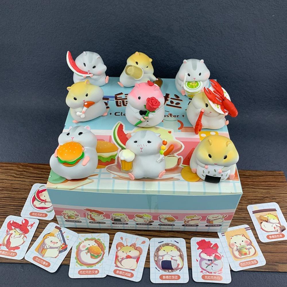 

Stealing Hamster Hamster Figures Foodie Series Hamster Mystery Box Desktop Decoration