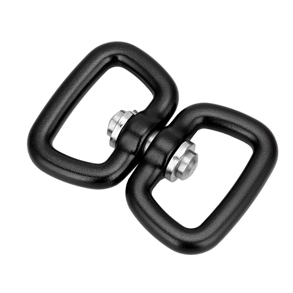 Outdoor Aluminum Alloy Key Connection Buckle Adapter Black
