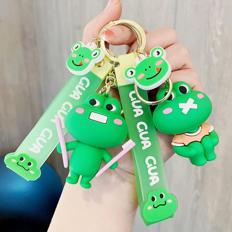 Adorable Frog Keychain Cute Cartoon Design Perfect Gift For Couples And Friends