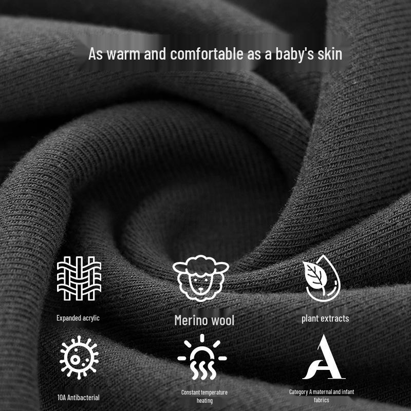 Women's V-Neck Lace Patchwork Wool-Blend Antibacterial Long-Sleeve T-Shirt