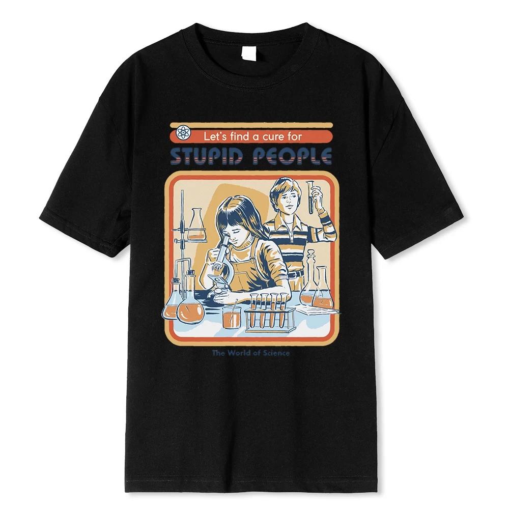 Horror Comic Series Science Cotton T-Shirts  Fashion Summer Street Loose Top Casual Men Clothes