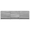 TV Cabinet with LED Lighting Grey Sonoma 140 x 34 x 40 cm Particleboard