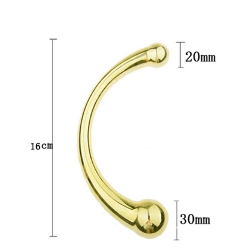 Double Ended Anal Hook Butt Plug Stainless Steel G Spot Wand Prostate Massage Stick Vagina Stimulator Sex Toys for Men Women 18+