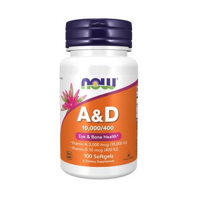Now Foods A 10000IU & D 400IU Weichkapsel Glutenfrei