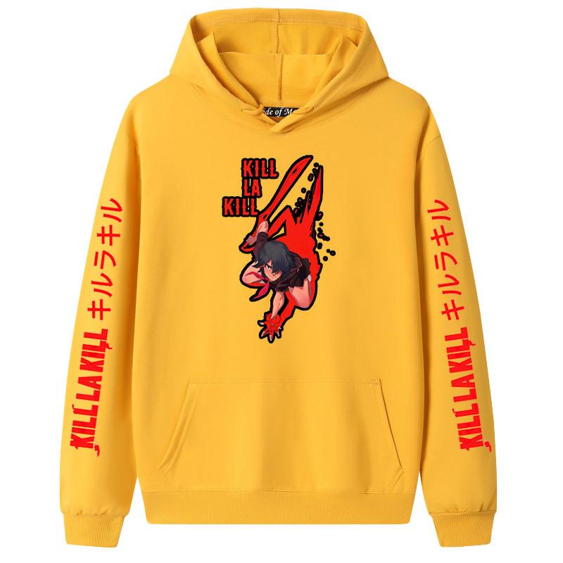 Japanese Anime Kill La Kill Hooded Long Sleeve Sweatshirt for Couples