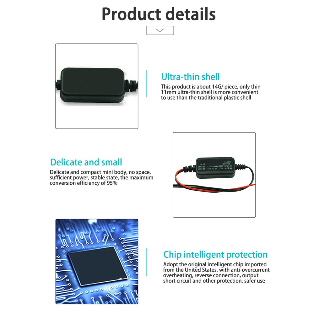 DC-DC Step Down Converter Module 12V To 3.3V 4.2V 5V 6V 7.5V Non-Isolated Buck Power Supply Voltage Regulator With Protection