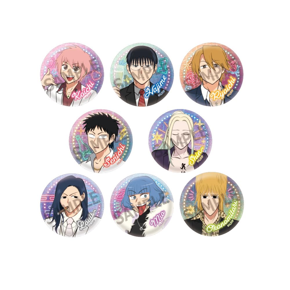 TV Anime Trading Glitter Can Badge Box of 8  Everyday Host