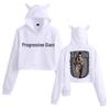 Attack on Titan Cat Ear Crop Top Hoodie for Women