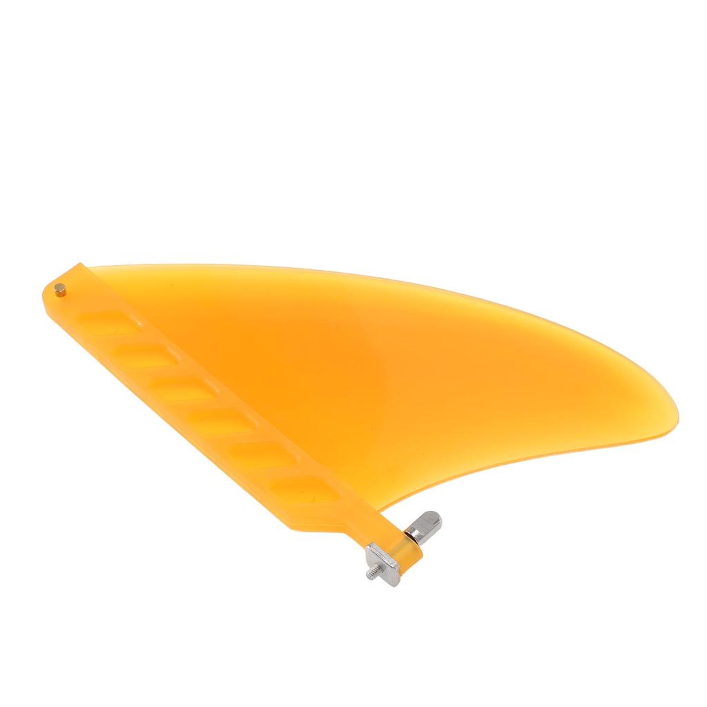 4,6 Zoll Surfboard Finne TPU Leichtgewicht Verbesserte Kontrolle Stilvolles Aussehen Paddle Board Ersatz Finne für Longboard Gelb